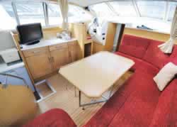 Interior image of boat